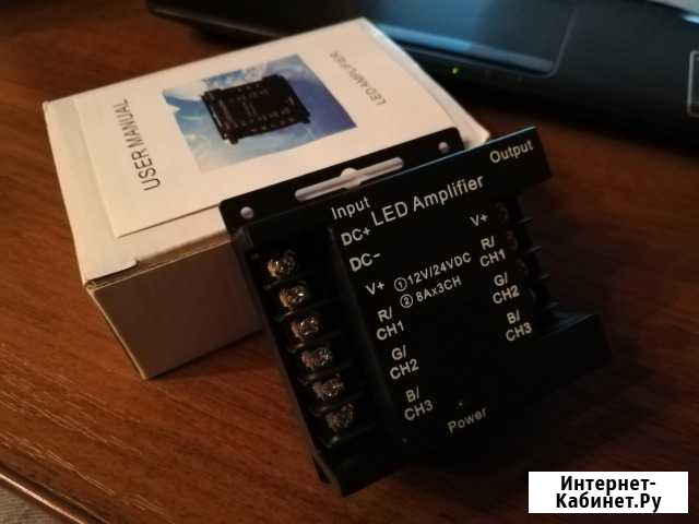 RGB усилитель HL-AN3N24 (12-24V, 3X8A) Владимир - изображение 1