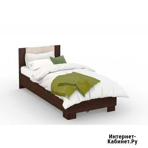 Кровать Аврора 90*200 (основание лдсп) Венге/дуб м Брянск - изображение 1