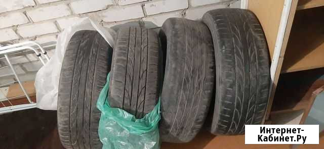 Шины 215 60 16 летние бу Барнаул - изображение 1