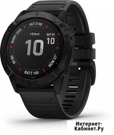 Garmin Fenix 6x Pro Black Часы Великий Новгород - изображение 1