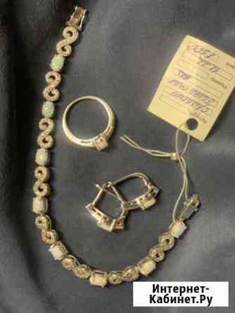 Комплект серебро 925, белый опал Нижний Новгород