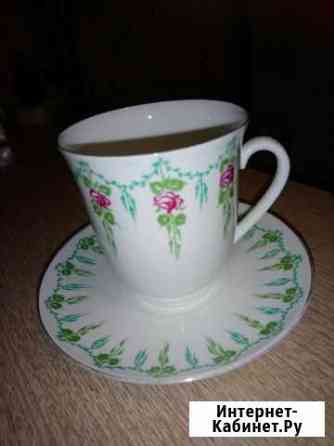 Кофейная пара лфз - (костяной фарфор СССР ) Красноярск