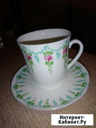 Кофейная пара лфз - (костяной фарфор СССР ) Красноярск - изображение 1