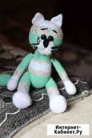 Вязанная игрушка Кот Севастополь
