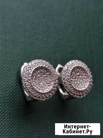 Серьги серебро 925 фианиты Симферополь - изображение 1