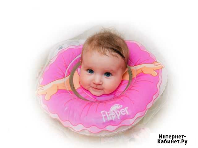 Круг на шею Roxy-Kids Flipper для купания малышей Мурино - изображение 1