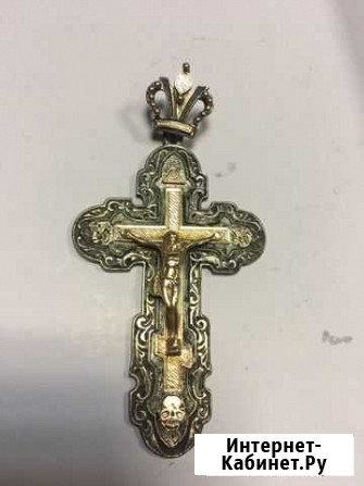 Крест серебро с золотом Самара - изображение 1