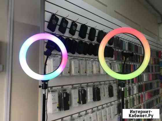 Кольцевая лампа новая со штативом 45см RGB Нижний Новгород