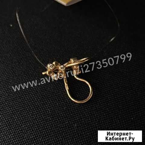 Золотые серьги 585 артикул 4622 Тюмень - изображение 1