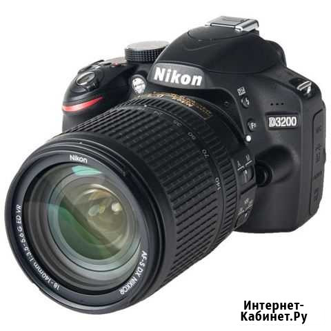 Зеркальный фотоаппарат nikon d3200 18-140 VR Black Омск - изображение 1