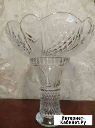 Ваза разборная, хрусталь СССР Астрахань