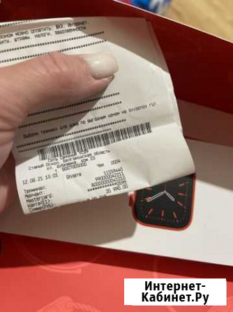 Apple watch 6 44mm red Старый Оскол - изображение 1