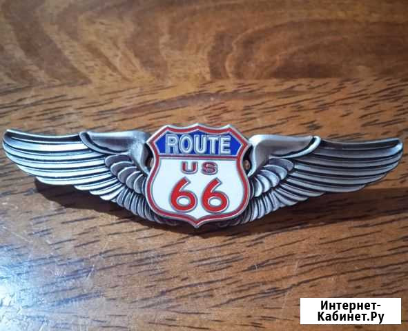 U.S. route 66 silver highway pilot wings значок Рославль - изображение 1