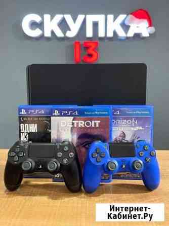 Ps4 Slim (1TB) 2 Геймпада + Игры Саранск