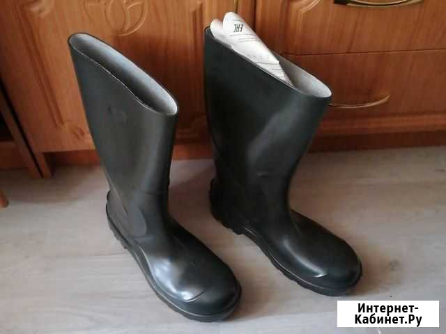 Сапоги резиновые 43 размер железный носок Оренбург - изображение 1