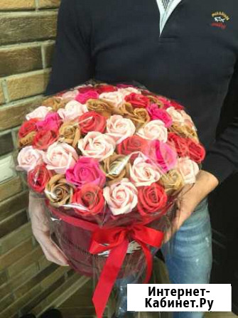 Роза из мыла в шляпной коробке Воронеж - изображение 1