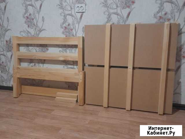 Кровать 0,9*2 дерево Благовещенск - изображение 1