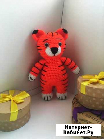 Вязаные игрушки. Тигренок Шадринск - изображение 1