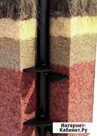 Фундамент винтовые сваи обвязка металл монтаж Новосибирск