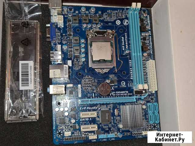 Набор gigabyte ga-h61m-ds2 + i3-2100 Пенза - изображение 1