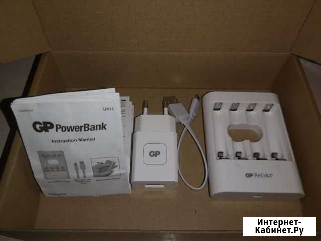 Зарядное устройство GP PowerBank U411 AA и AAA USB Пермь - изображение 1