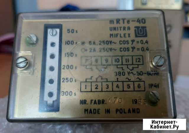Реле времени mRTe-40 50-300 sec 380V Мурманск - изображение 1