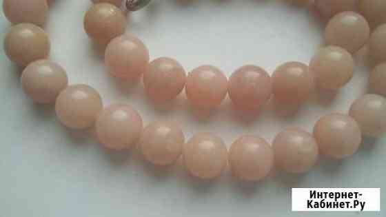 Бусы из натурального розового опала, 45 см Липецк