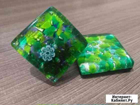 Муранское стекло. Италия. Кольцо и подвеска Нижнекамск