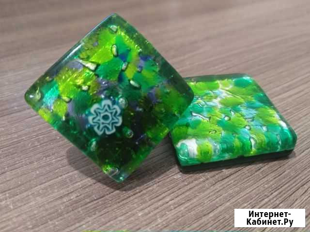 Муранское стекло. Италия. Кольцо и подвеска Нижнекамск - изображение 1