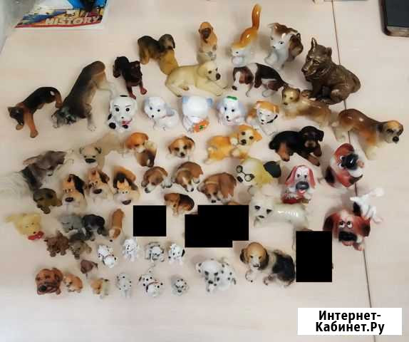 Фигурки собак (53 шт, разные размеры и материал) Краснодар - изображение 1