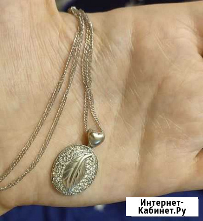 Серебро. Подвеска с цепочкой Нефтеюганск - изображение 1