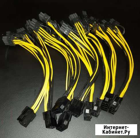 Переходник питания CPU 8pin на 6+2 pin 2шт Искитим - изображение 1