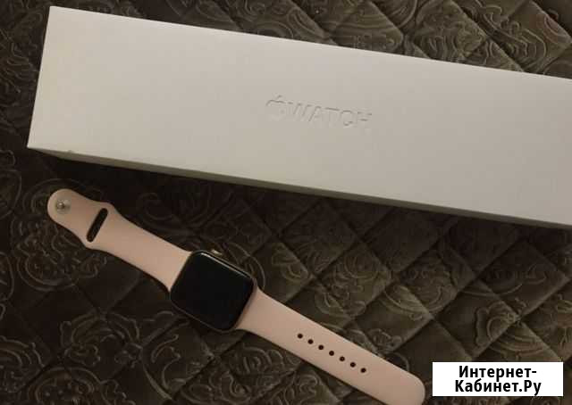 Смарт часы Apple watch 6 бежевые с силиконом Петропавловск-Камчатский - изображение 1