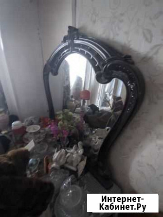 Большое зеркало в коричневой раме Челябинск - изображение 1