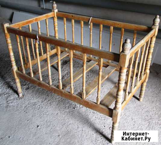 Раритетная детская кроватка, балясины Новосибирск - изображение 1