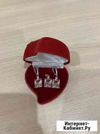 Серебряный набор с натуральными камнями Нижнекамск