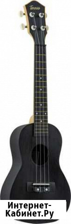 Укулеле концерт Terris pluc 23 BK, черный, пластик Иркутск - изображение 1