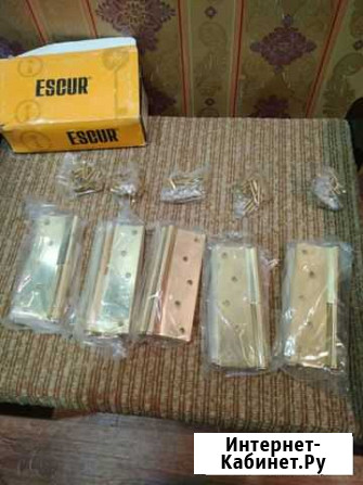 Петля разъемная Escur 1007 120*80*2,5 BPP золото Норильск - изображение 1