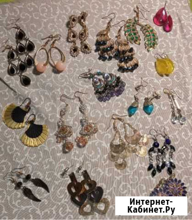 Серьги кольца бижутерия Мурино - изображение 1