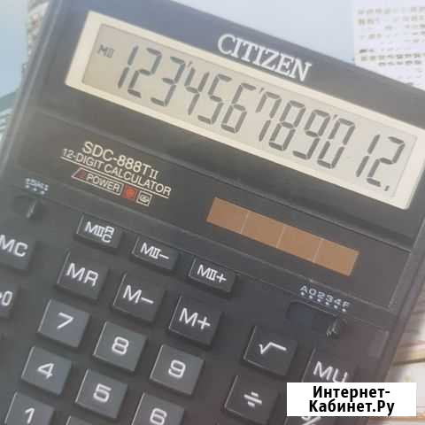 Калькулятор citizen SDC- 888TII Луховицы - изображение 1
