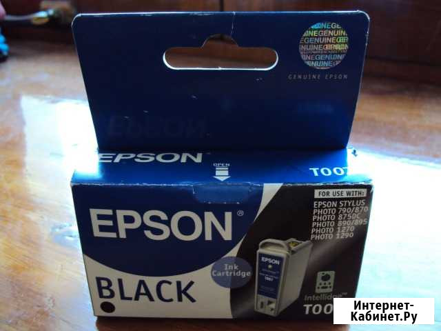 Картридж Epson black T007, оригинальный Волгоград - изображение 1