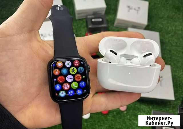 Apple Watch 7 + AirPods 2 или AirPods Pro Красноярск - изображение 1