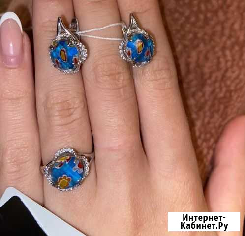 Серебряный комплект новый Иваново - изображение 1