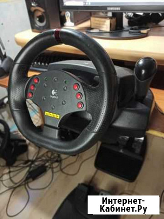 Игровой руль Руль 900 градусов Logitech Momo Racin Ярославль - изображение 1