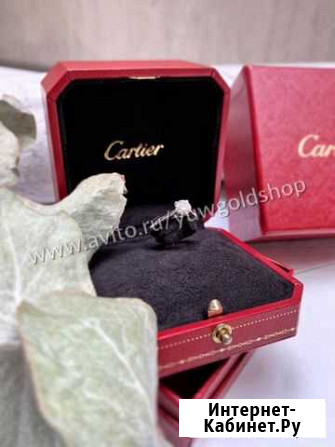 Золотое помолвочное кольцо Cartier 0.7 ct Талинка - изображение 1