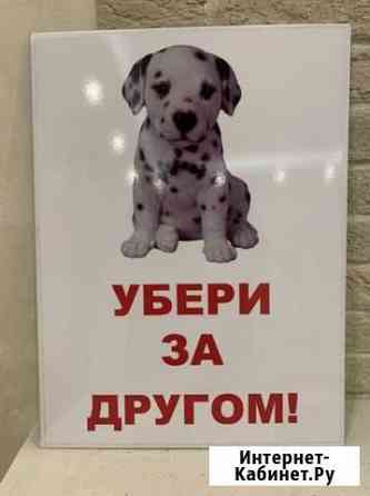 Табличка «убери за другом» Магнитогорск