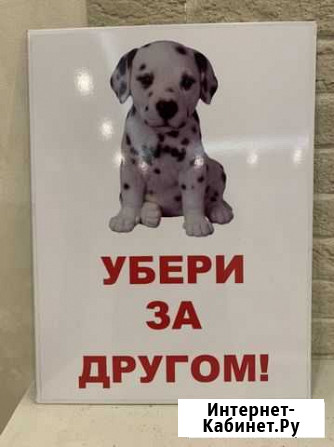 Табличка «убери за другом» Магнитогорск - изображение 1