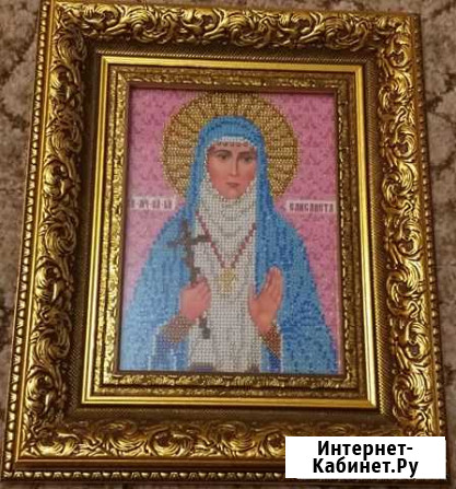 Икона Святая Елизавета из чешского бисера Петропавловск-Камчатский - изображение 1