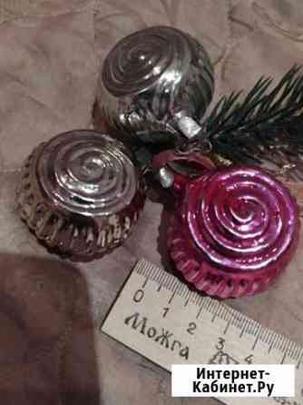 Елочная игрушка СССР,улитка.спираль, двусторонние Тула