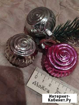 Елочная игрушка СССР,улитка.спираль, двусторонние Тула - изображение 1